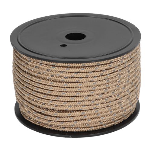 Corde De Tente Reflechissante Coupe-Vent De 50 M (6 Mm), Accessoires De Camping En Plein Air