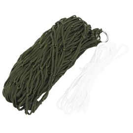 Hamac D'exterieur En Maille Pour Camping, Simple, En Nylon, Avec Corde