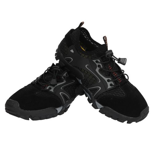 Chaussures De Randonnee Pour Hommes, Noires, Respirantes, A Sechage Rapide, Pour La Plage, La Marche En Plein Air, L'eau, Baskets Pour L'escalade, Pointure 43
