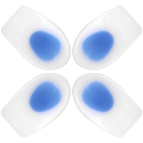 Lot De 2 Paires De Coussinets De Talon Orthopediques En Silicone Pour Chaussures D'exterieur, Protections Pour Talons, Pour Femme
