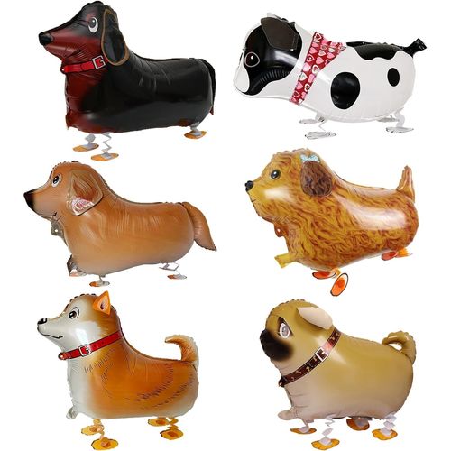 Lot De 6 Ballons Animaux Qui Marchent, Ballons Pour Chien, Ballons Pour Animaux De Compagnie, Pour Décoration De Fête D'anniversaire, Cadeaux D'anniversaire, Jouets Pour Enfants