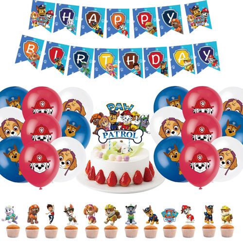Lot De 31 Ballons Pour Décoration D'anniversaire, Motif Chien, Pat'patrouille