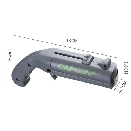 Pistolet Décapsuleur, Lanceur De Capsules De Bière, Décapsuleur Pour Fête ¿ Tir À Plus De 5 Mètres (Gris)
