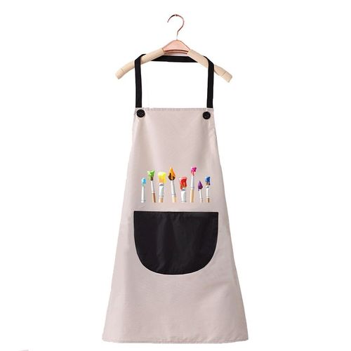Tablier De Chef Réglable Gris Pour Enfants, Idéal Pour La Peinture Et La Cuisine