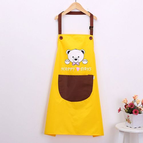 Tablier De Chef Réglable Jaune Pour Enfants Pour La Cuisine Et La Peinture