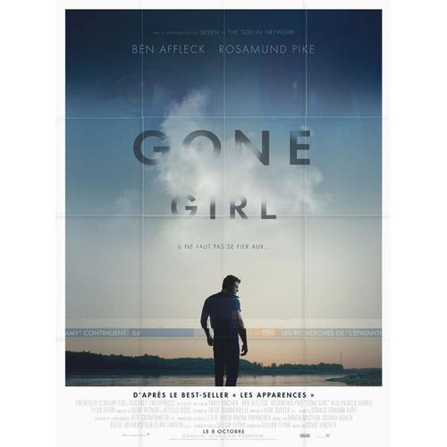 Affiche Originale De Cinéma Pliée Format 120 Cm X 160 Cm : Gone Girl - David Fincher