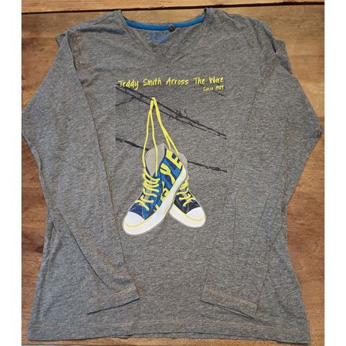Tshirt Manche Longue Gris -Teddy Smith - 16 Ans
