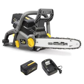 Tronçonneuse sans fil à batterie, 40 V, guide 14 pouces, GT ELEC + batterie 2 Ah + chargeur