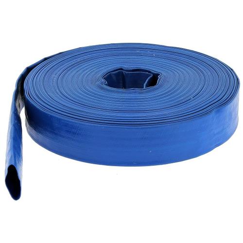 Tuyau de refoulement plat Ø 51 mm (2'') bleu - Longueur 25 mètres