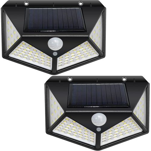 ERSHI-Lampe Solaire Extérieur 100 LED, Détecteur de Mouvement, Lumière Solaire Etanche éclairage Solaire, IP44 Lampe de Sécurité s[3