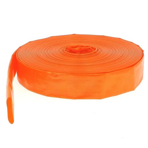 Tuyau de refoulement plat Ø 32 mm (1 1/4'') orange - Longueur 10 mètres