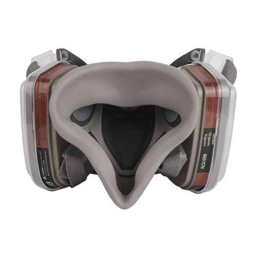 Demi-masques reutilisables avec lunettes de securite et filtres supplementaires pour peinture chimique