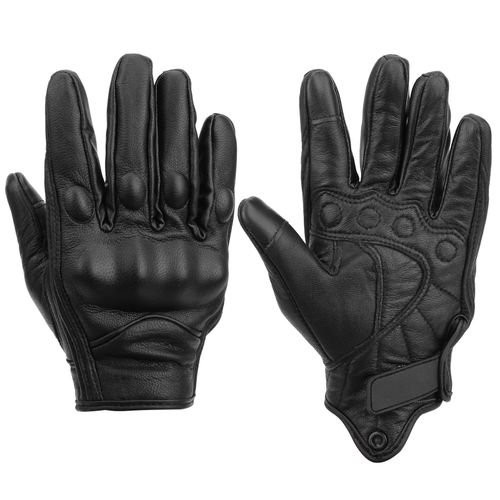 Gants De Protection En Cuir Pour Moto, Cyclisme, Course, Exterieur, Chauds Et Impermeables, Sans Trou