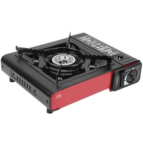 Rechaud de camping portable a cassette AT6357, mini-rechaud d'exterieur, cuisiniere a gaz, barbecue