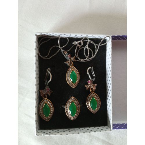 Parure De Bijoux En Argent 925