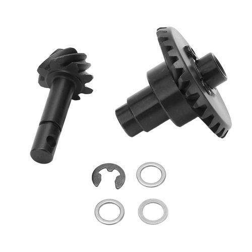 Engrenage conique helicoidal 8T 27T avec joint, jeu d'engrenages en acier pour voiture radiocommandee Axial SCX10 II III 90046 1/10