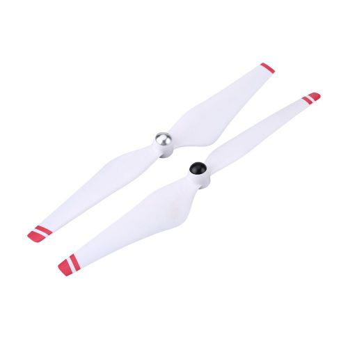 2 Paires D'helices 9450 Cw Ccw Pour Quadricoptere Dji Phantom 2/3 (Blanc Et Rouge)-Loire-Lever