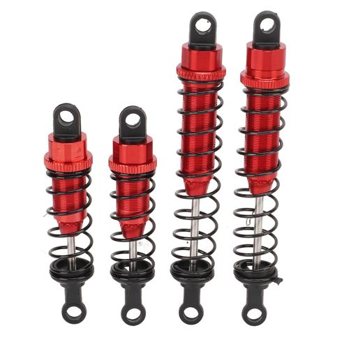 Amortisseur RC a ressort avant et arriere en aluminium pour WLtoys 12428 1/12, modele reduit de vehicule, rouge