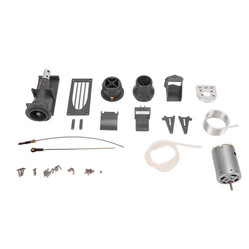 Ensemble de propulseur de bateau RC, pompe a jet, propulseur gris de 26 mm avec moteur a balais 540, tube de radiateur pour conversion