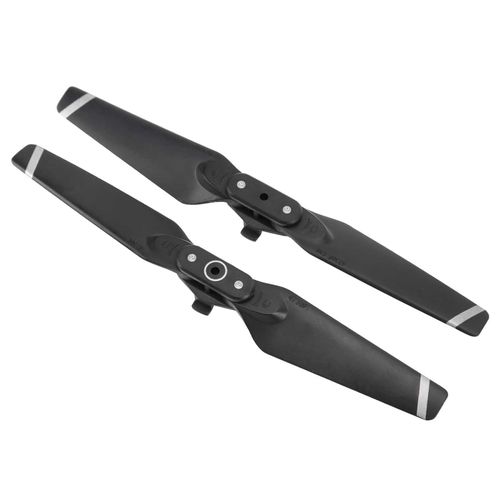 Helices 2 Pieces Pour Drone Dji Spark, Lames Pliantes A Degagement Rapide, Helices 4730f, Pieces De Rechange, Bord Noir Et Argente-Loire-Lever