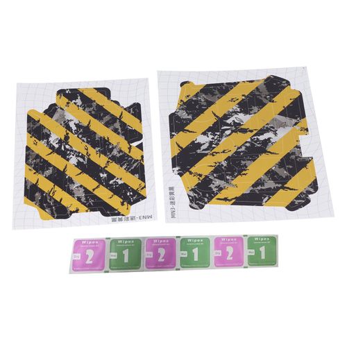 Autocollants Pour Drones, Decoupes Avec Precision, Repositionnables, Transparents, Avec Telecommande, Pour Mini 3 Pro, Motif Camouflage Jaune Et Noir