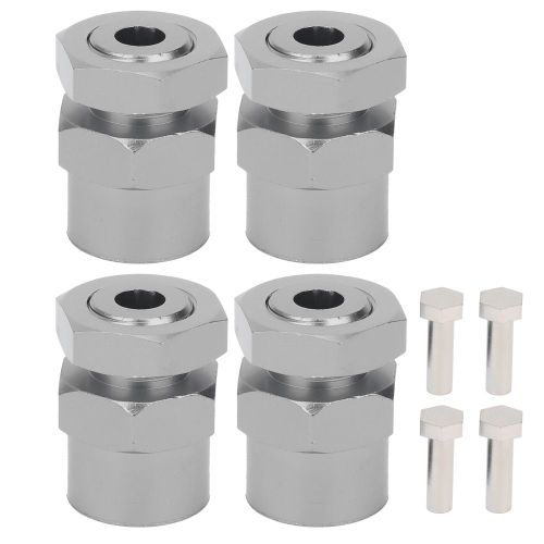 Adaptateur De Conversion Hexagonal De Roue De 12 Mm A 17 Mm, Accessoires Adaptes Aux Chenilles Rc 1/10, 15 Mm, Couleur Titane-Loire-Lever