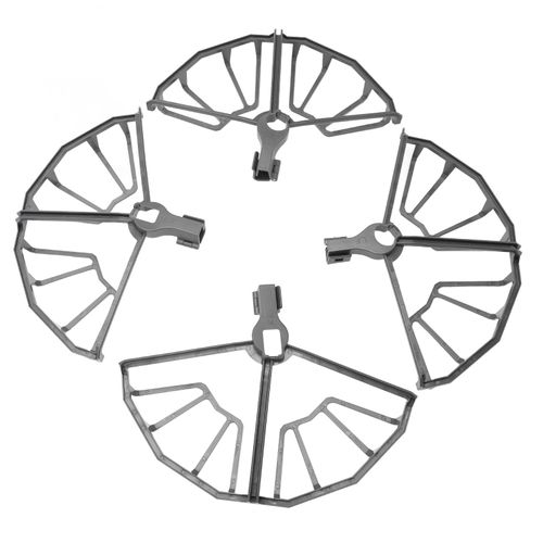 Lot de 4 protections d'helices semi-fermees professionnelles pour Mavic 2 Pro, gris