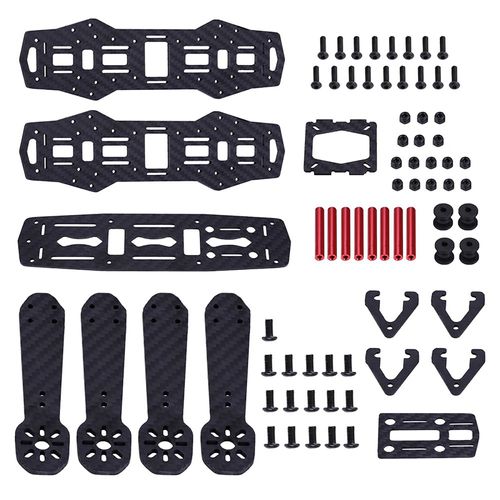 Kit De Chassis Pour Drone Quadricoptere Fpv 250 Mm, Accessoire Rc Pour Qav250 (Fibre De Carbone)