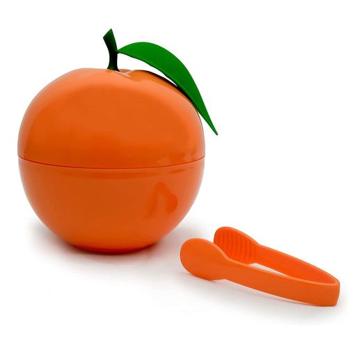 Seau À Glaçons Orange Avec Pince