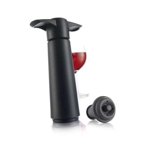 Pompe Noire Et 1 Bouchon À Vin