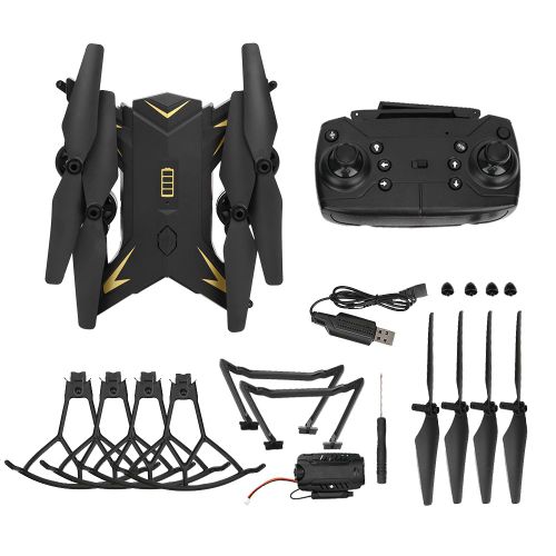 Drone Quadricoptere Pliable Ky601s, Longue Endurance, Maintien D'altitude, Telecommande
