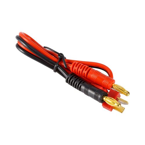 Cable De Connexion 30 Cm, Fiche En T Vers Connecteur Banane 4 Mm, Pour Chargeurs Imax B6, B6ac Et B8-Loire-Lever