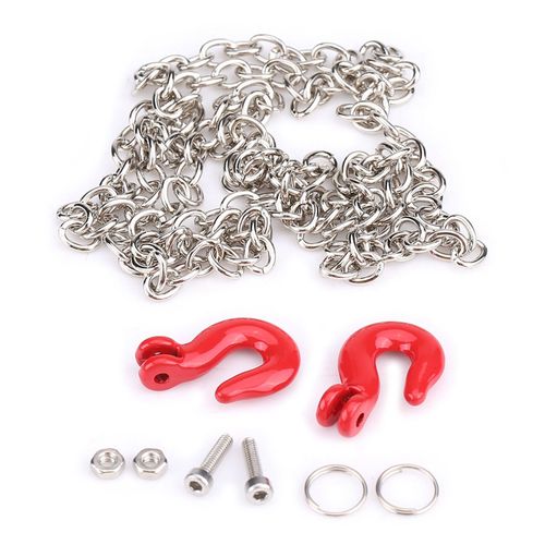 Crochets De Remorquage En Metal Pour Remorque Rc, Accessoires Avec Chaine Pour Voiture D'escalade Sur Chenilles Scx10 D90 1:10 Rc-Loire-Lever