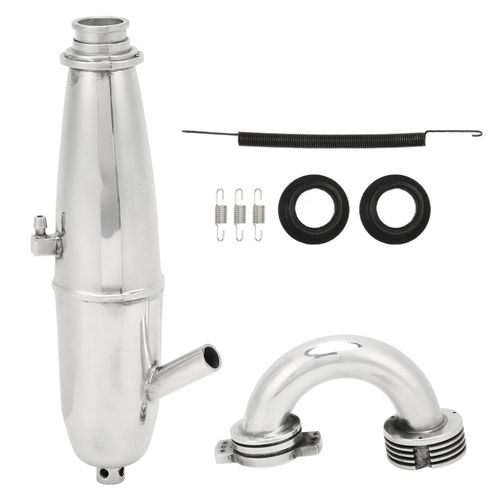 Tuyau D'echappement De Moteur En Alliage D'aluminium Robuste Et Anti-Deformation, Accessoires De Vehicule A Distance Pour Camion Petrolier 1/8-Loire-Lever