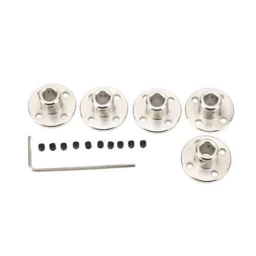 Lot De 5 Raccords D'arbre A Bride De 6 Mm, Connecteurs De Couplage A Bride, Guide Rigide, Accessoire De Coupleur, Raccords D'axe D'arbre Pour Moteurs De Modeles Rc-Loire-Lever