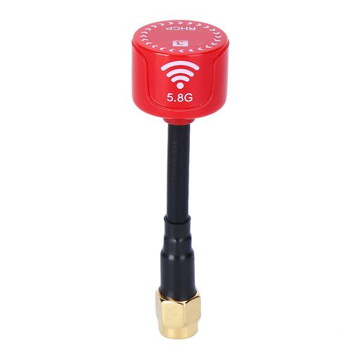 Antenne Rhcp A Gain Eleve 5.8ghz 3dbi Pour Drone De Course Fpv, Accessoire De Pieces Rc (Rouge Aiguille Interieure Sma) Rouge Aiguille Interieure Sma-Loire-Lever