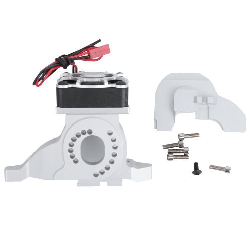 Support Moteur Fixe Avec Dissipateur Thermique, Accessoire Rc Pour Traxxas Trx4 Et Trx6, Argent-Loire-Lever