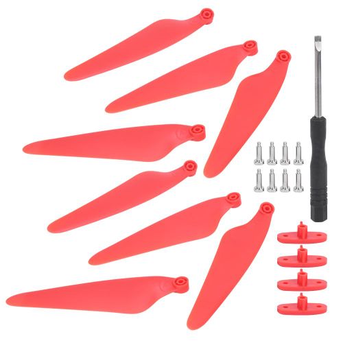 Lot De 2 Paires D'helices De Rechange Pour Drone Rc Hubsan H117s Zino/Zinoipro, Rouge-Loire-Lever