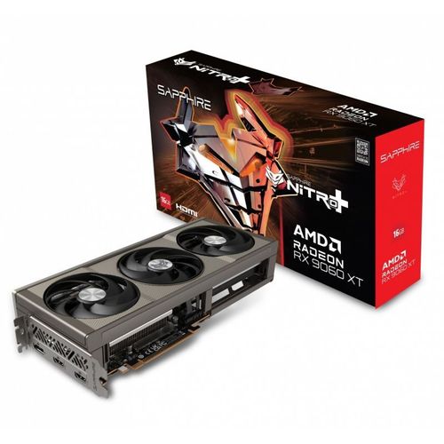 Tarjeta Gráfica Sapphire Nitro+ Radeon RX 9060 XT Gaming OC- 16GB GDDR6