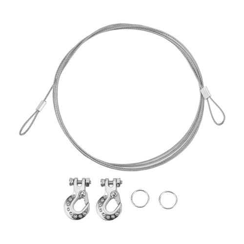 Crochets De Remorquage Rc, Crochet De Treuil Rc, Crochet De Remorquage De Remorque Rc, Crochets De Chaine Rc Pour Crochet De Treuil Scx10, Accessoire De Voiture Rc, Argent-Loire-Lever
