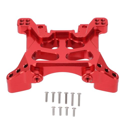 Plaque D'amortisseur Avant Rc En Alliage D'aluminium, Tour D'amortisseur Avant Antichoc Rc Pour Traxxas Slash 4x4 Hqtoys727 1/10 Rc Cars Rouge-Loire-Lever