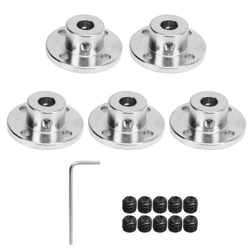 Connecteur De Couplage A Bride En Acier C45, 5 Pieces, Diametre Interieur 8 Mm, Accessoire De Coupleur Pour Transmission-Loire-Lever
