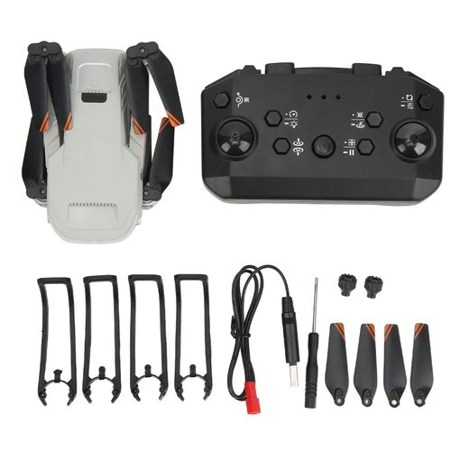 Xt9 4k Quadcopter Pliable Flux Optique Orientation Quadcopter Rc Drone Anti-Interference 2.4ghz 4 Canaux Gris Clair