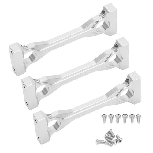 Support De Chassis Central En Alliage D'aluminium 3 Pieces Pour Camion Tracteur Telecommande Tamiya 1/14, Argent-Loire-Lever