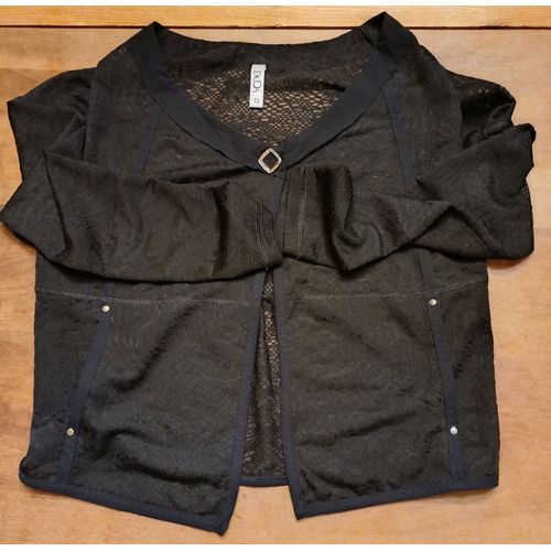 Veste Matière Technique - Dentelle Avec Poches - Noire Deca T3