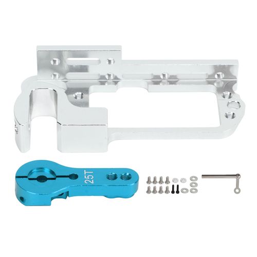 Support De Servo Rc Avec Bras 25t, Alliage D'aluminium Anti-Deformation Universel Pour Drone Quadricoptere, Bleu