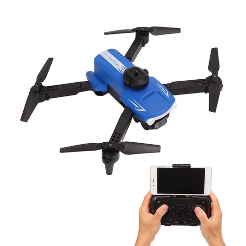 Drone Xt2 Pliable Avec Double Camera 4k, Anti-Obstacles, Photographie Aerienne, Positionnement Optique, Quadricoptere, Jouets, Cadeaux, Bleu