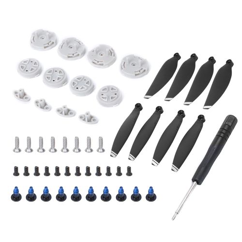 Outil De Montage D'helice Pour Drone Dji Mavic Mini Rc, Support D'helice A Degagement Rapide + 8 Pales, Bord Blanc-Loire-Lever
