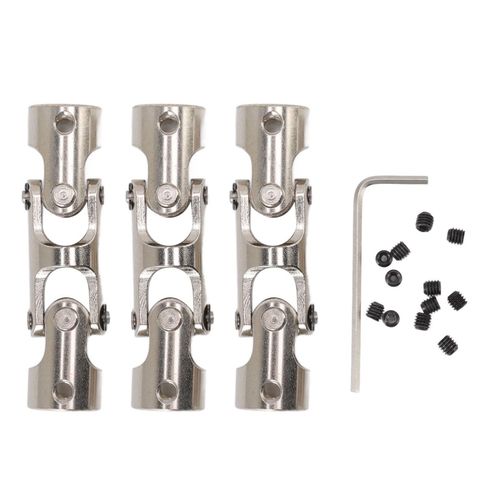 Joint Universel Rc 8 Mm A 8 Mm, 3 Sections, Accouplement Rotatif En Acier, Connecteur De Direction Pour Voiture Et Bateau Rc, 3 Pieces-Loire-Lever