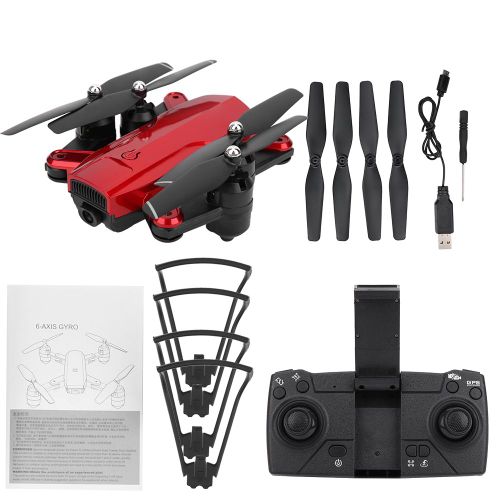 Drone Rc Gps A Flux Optique, Wifi Fpv, Suivi Intelligent, Quadricoptere Rc Pliable, Gps 4k Rouge